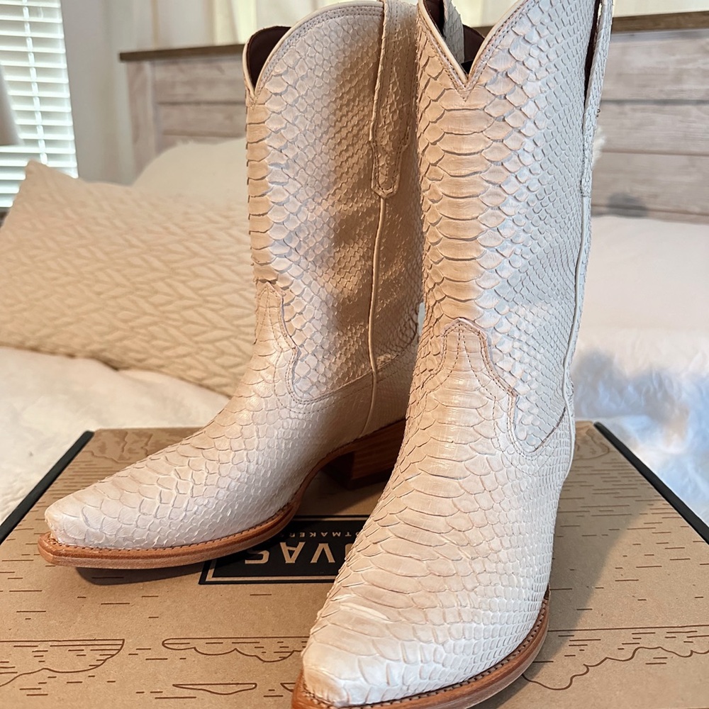 Tecovas - Limited Edition - Bone Python "The Savannah" Cowboy Boots